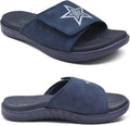KuaiLu Mens Slides Soft Cushion Sport Sandals with Arch Support upper