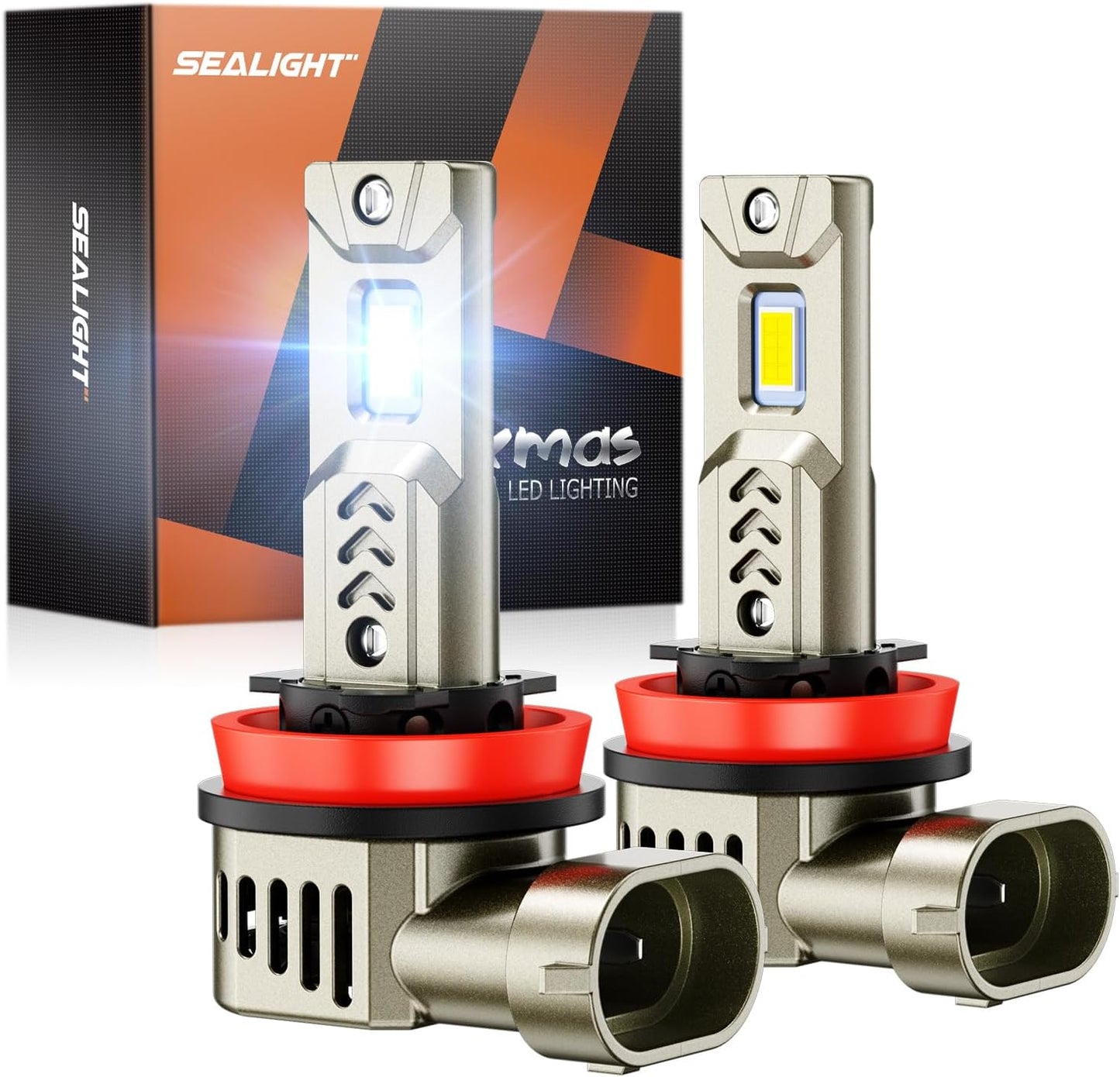 SEALIGHT H11 Bulbs: 45000LM Super Bright H9/H8 Driving Lights