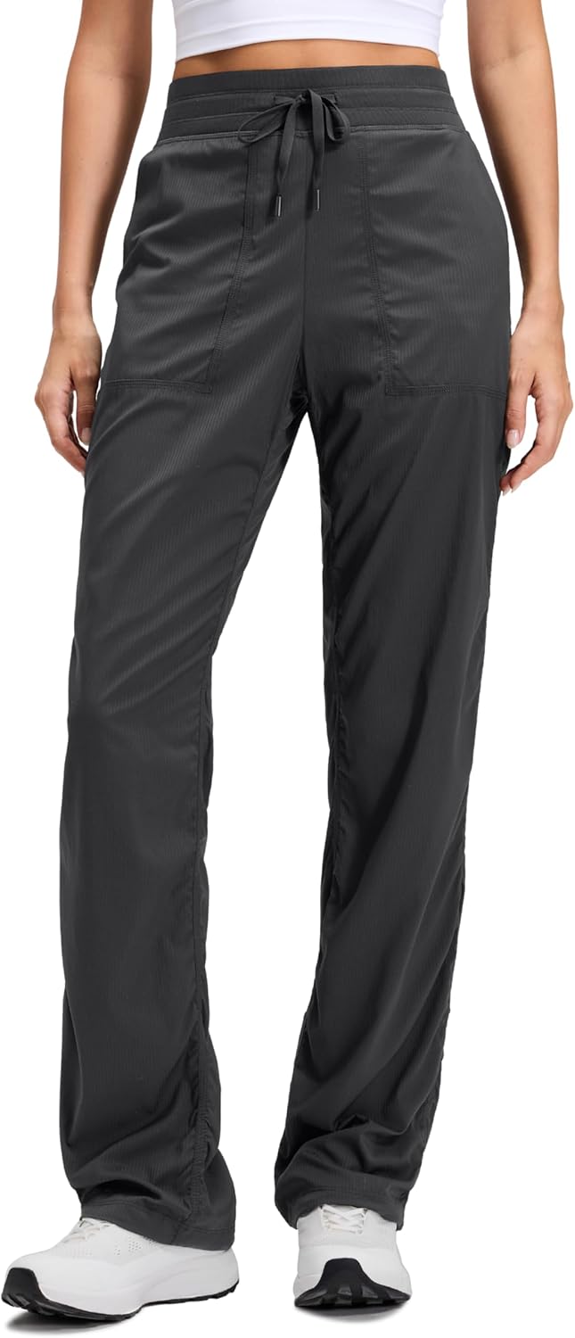 CRZ YOGA Lightweight Straight Leg Workout Pants for Women