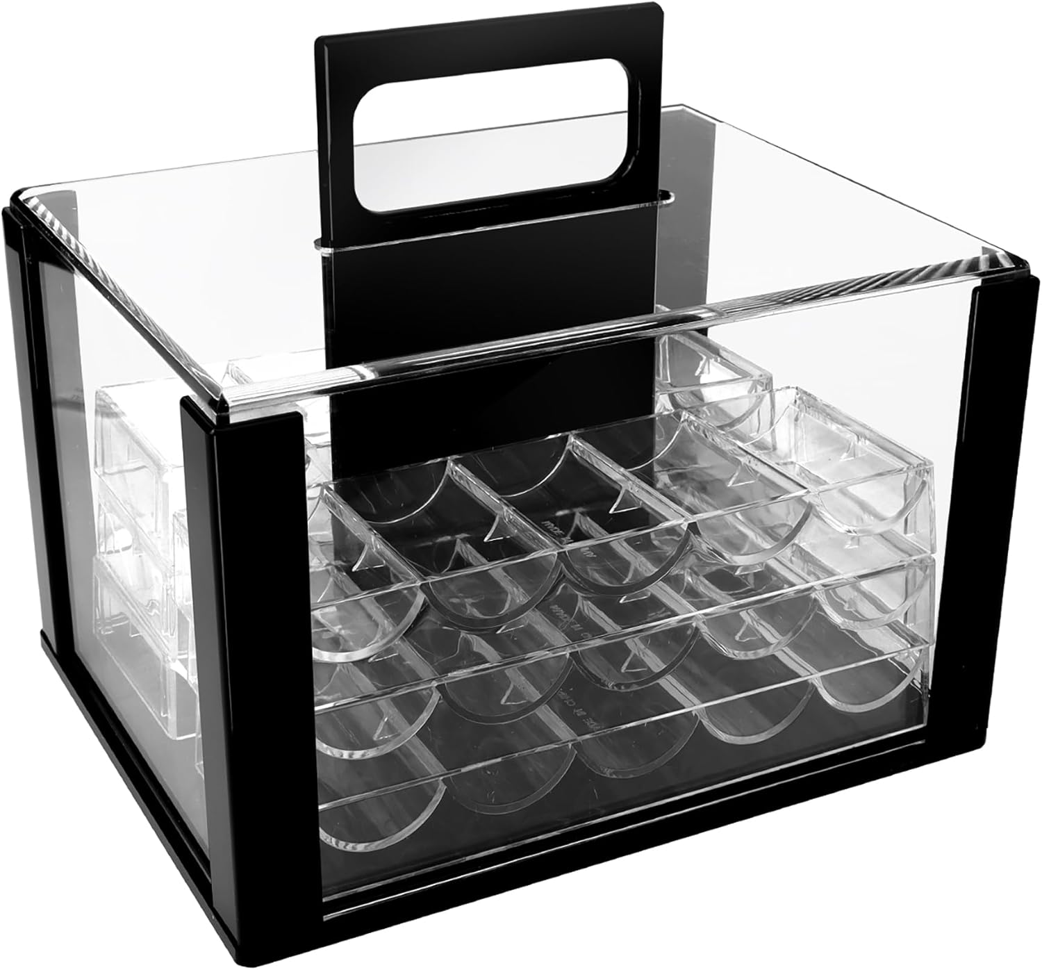 Professional Poker Chip Case for 600 or 1000 Chips Storage