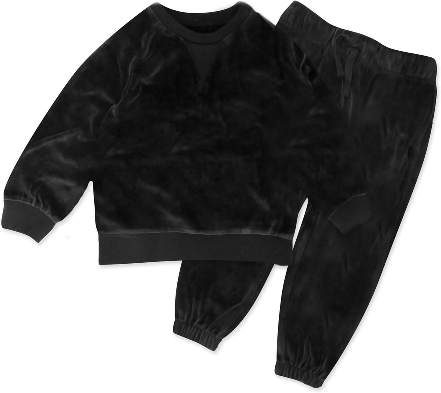 HonestBaby Baby 2-Piece Cozy Velour Organic Cotton Set for Kids