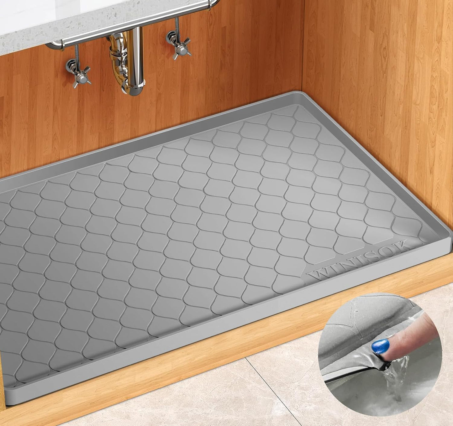 Silicone Under Sink Mat for Ultimate Kitchen Protection