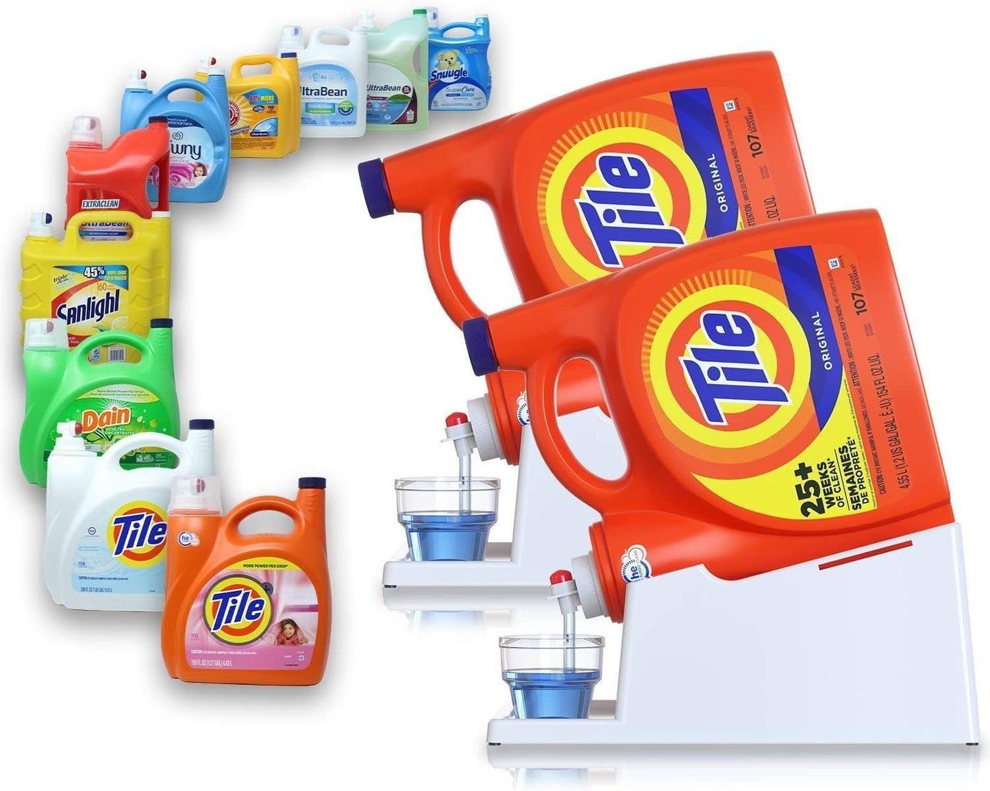 TidyFriend Liquid Laundry Detergent Holder Stand for Organization
