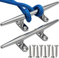8 in Dock Cleats 316 Stainless Steel Boat Cleat - Corrosion Resistant