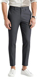 Comfortable Slim Fit Plaid Dress Pants for Men with Stretch