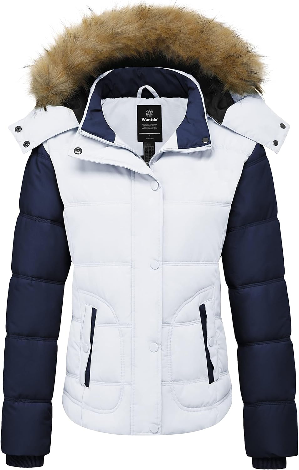 Wantdo Women's Warm Hooded Winter Coat