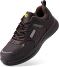 FitVille Extra Wide Steel Toe Shoes for Men - Comfortable Work