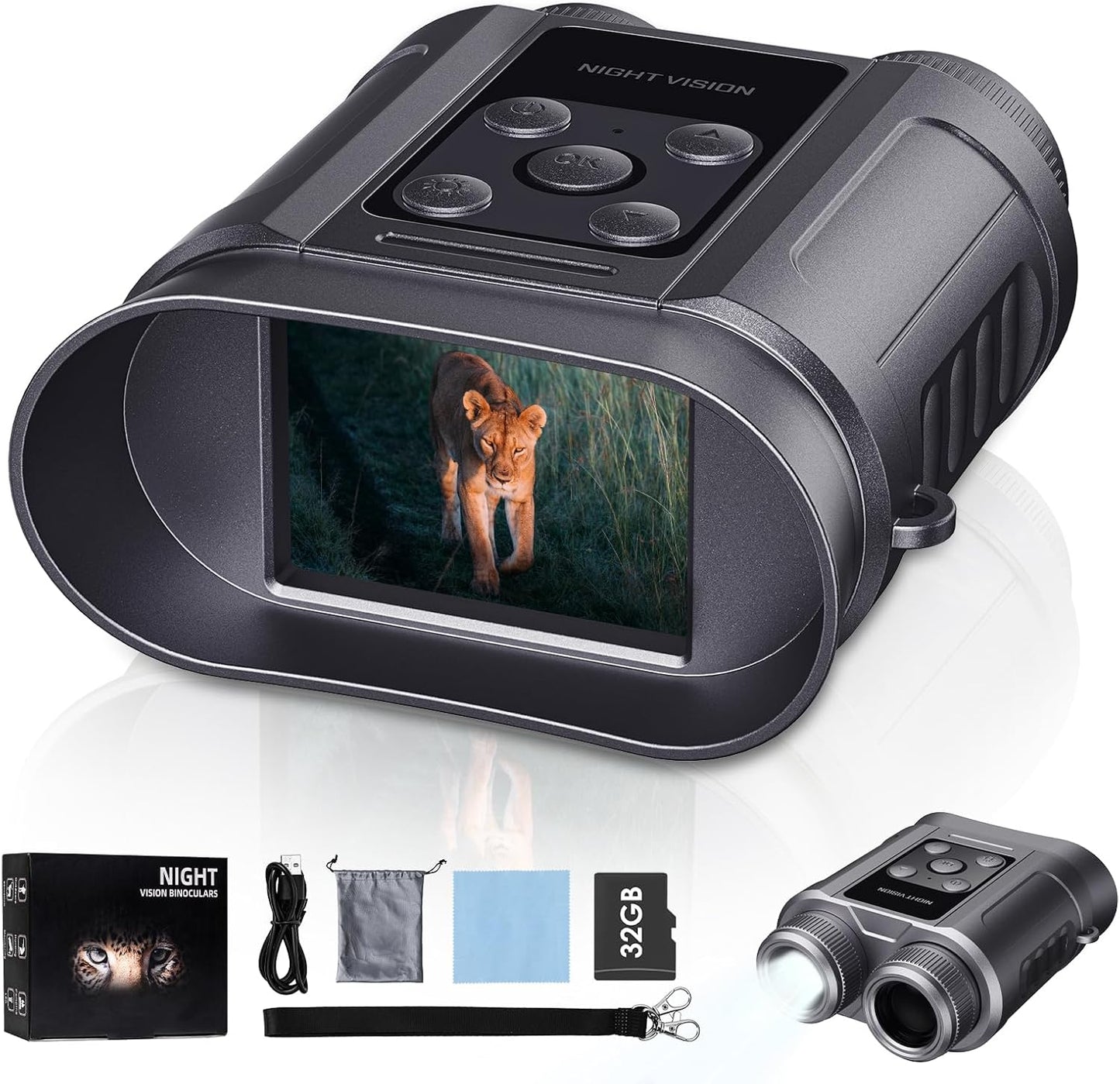 Compact Night Vision Goggles for Wildlife Watching and More