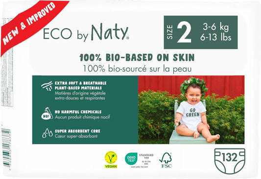 Eco by Naty Newborn Diapers - Gentle & Absorbent