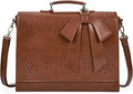 ECOSUSI Women's Briefcase Vegan Leather Laptop Bag - Stylish Work