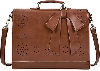 ECOSUSI Women's Briefcase Vegan Leather Laptop Bag for Work