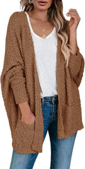 Chunky Popcorn Cardigan Oversized Boyfriend Batwing Cardigan
