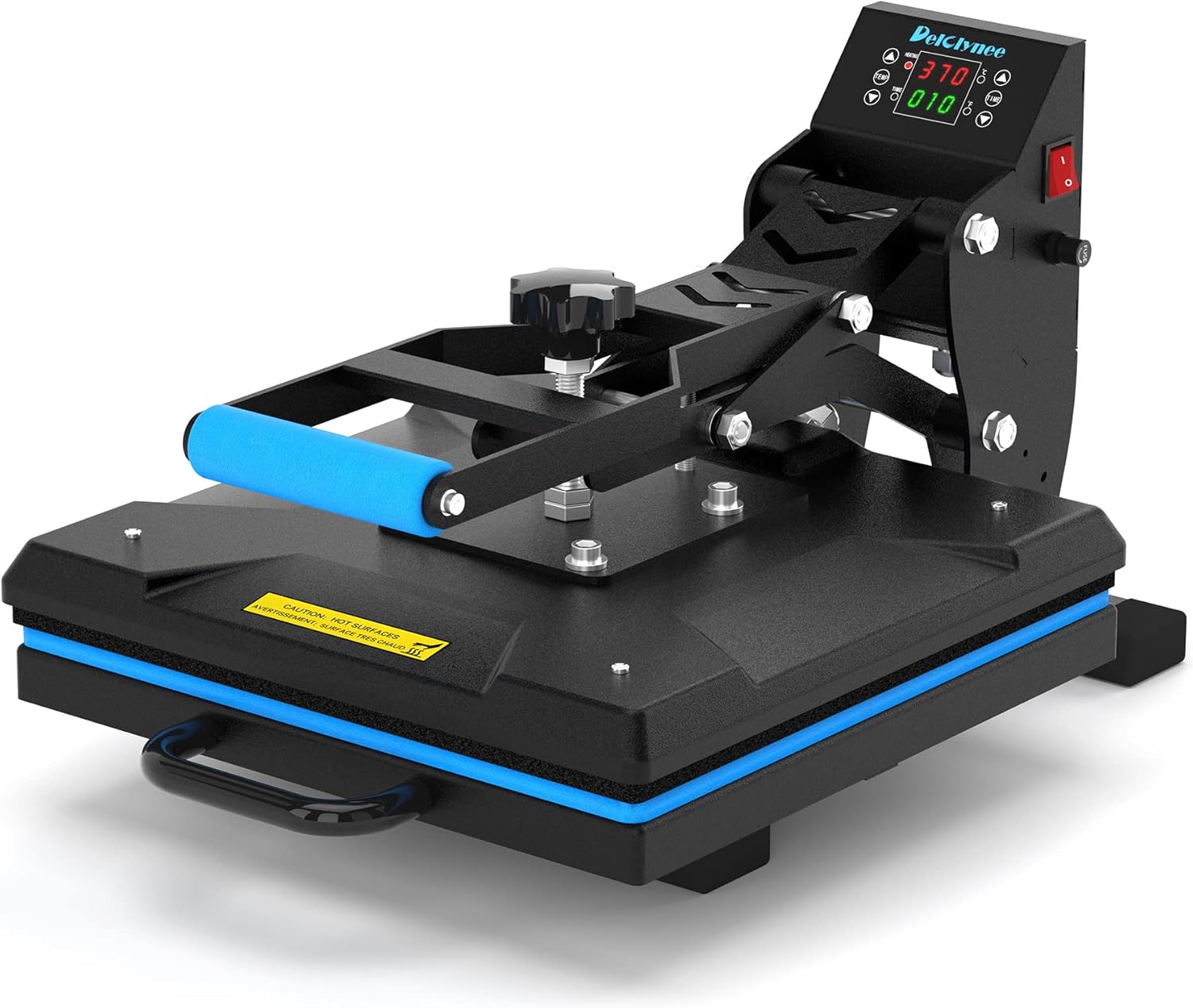 High Pressure T-Shirt Heat Press by Delclynee - Perfect for Sublimation & Vinyl