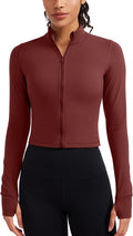 Cropped Butterluxe Athletic Jacket for Women - Slim Zip Top