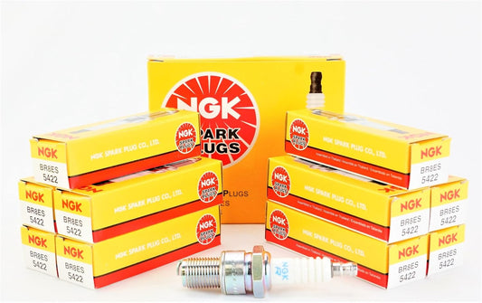 NGK BR8ES 10 Spark Plugs for Enhanced Engine Performance