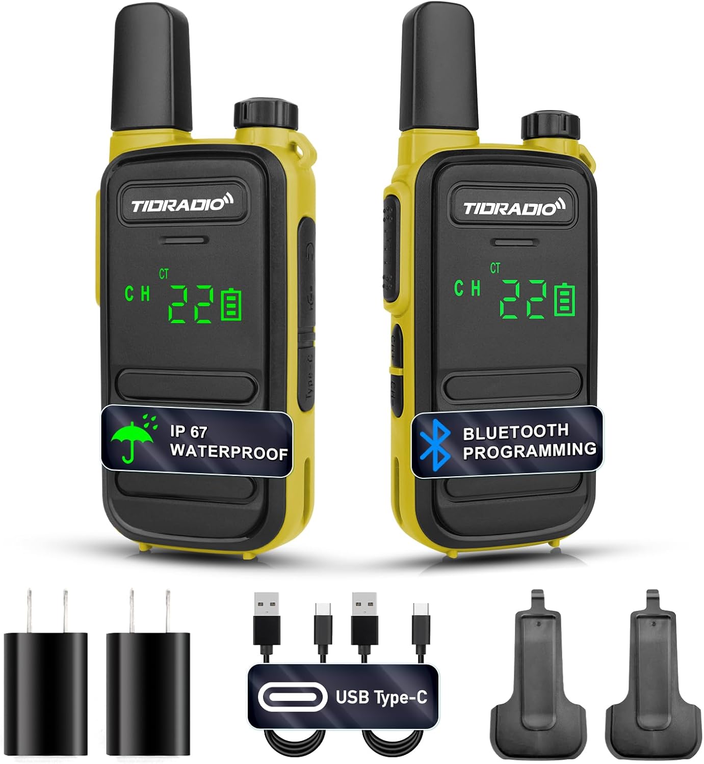 TIDRADIO TD-M11 Walkie Talkies Waterproof IP67 Long Range Radio
