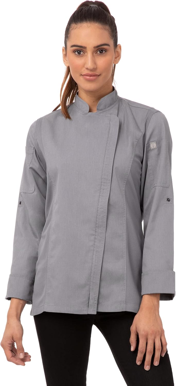 Chef Works Women's Hartford Cool Vent Chef Coat for Comfort