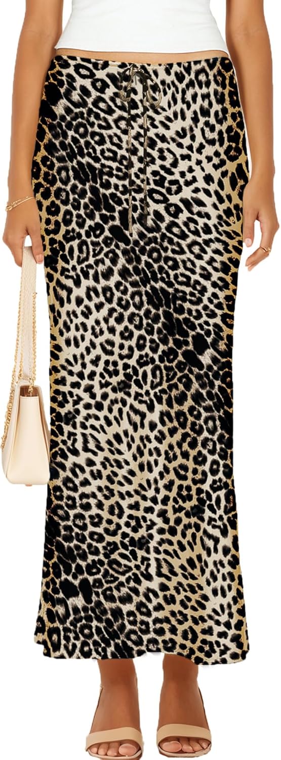 Womens Satin Silk Maxi Skirts for Casual and Formal Occasions