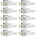 Passage Door Levers 10 Pack Satin Nickel Heavy-Duty - Durable Set