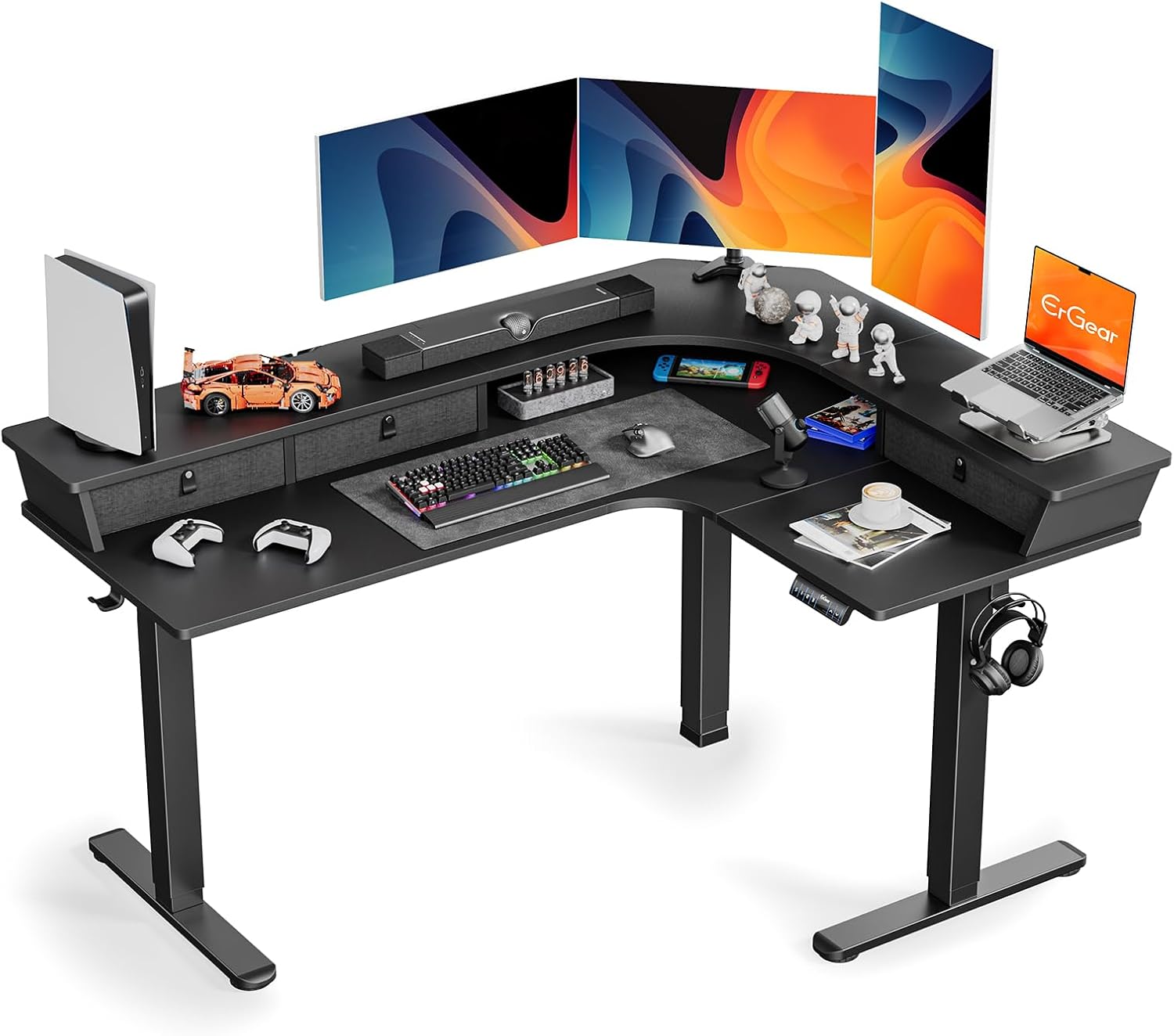 ErGear 65 L Standing Desk: Ergonomic & Spacious|