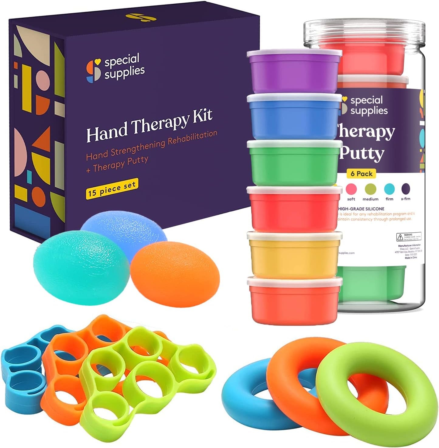 Special Supplies Hand Therapy Putty Kit for Strength and Recovery