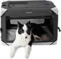 Lesure Collapsible Dog Crate - Portable 4-Door Travel Kennel for Large