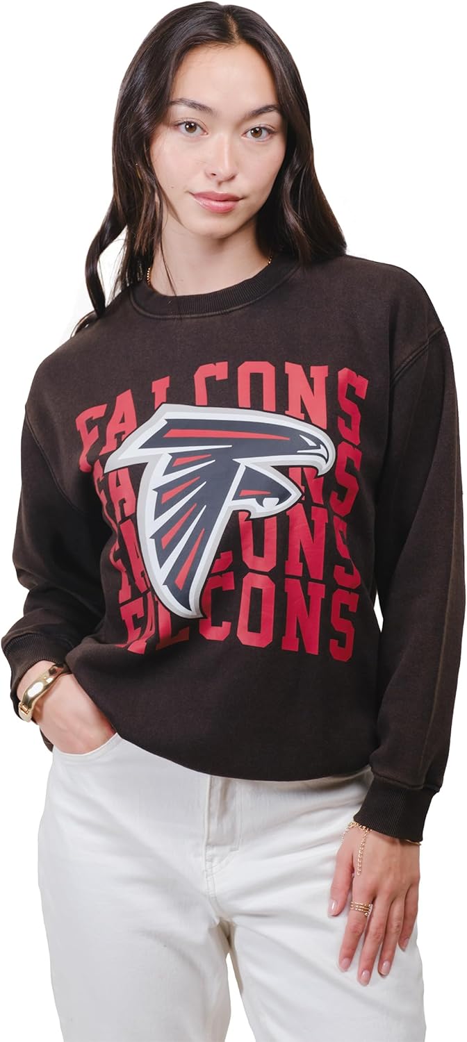 Ultra Game Women's NFL Cozy Oversized Sweatshirt for Fans