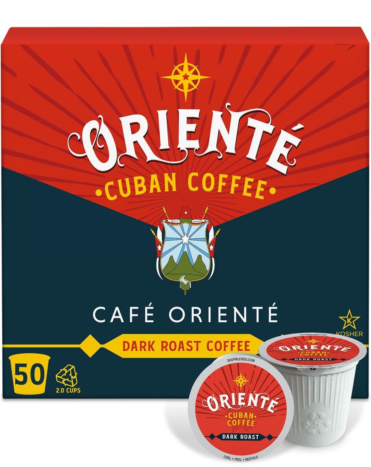 Oriente Dark Roast Coffee Pods for a Bold Cuban Experience