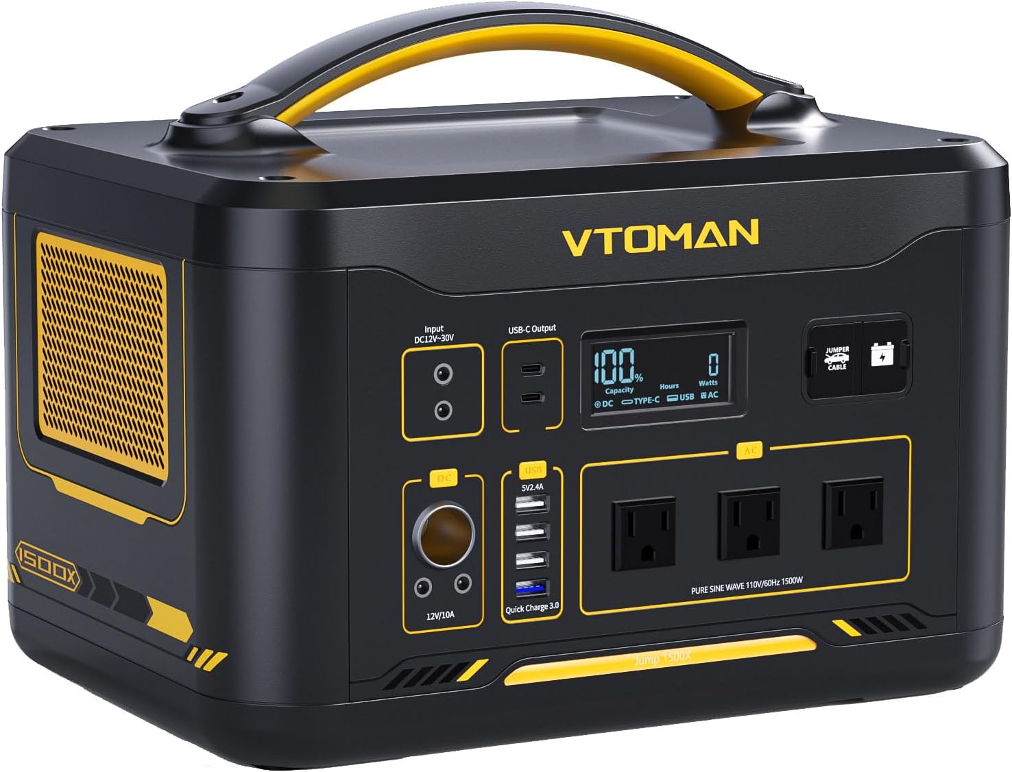 VTOMAN 1500W Portable Power Station: Reliable Power Anywhere