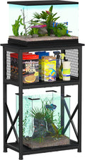 10 Gallon Aquarium Stand with Storage - 3 Tier Fish Tank Shelf