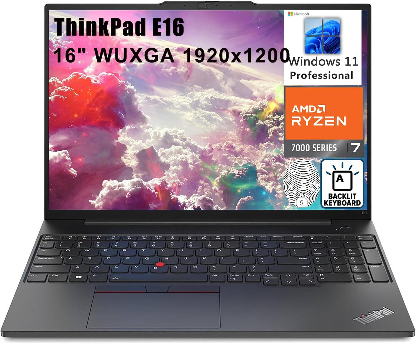 Lenovo ThinkPad E16 16in FHD+ Business Laptop with Ryzen 7
