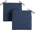 Outdoor 18in Square Reversible Seat Cushion 2-Pack - Durable Comfort