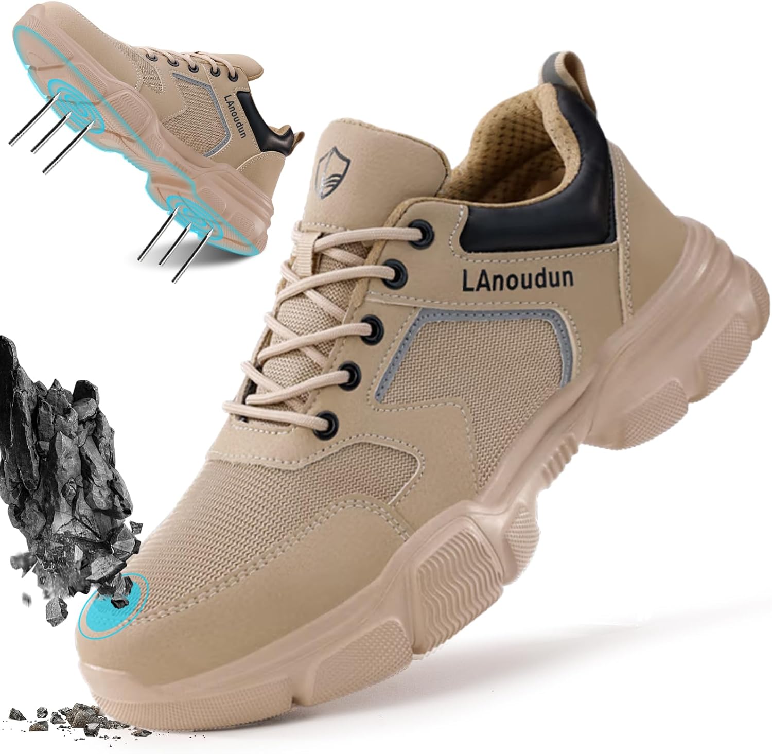 Steel Toe Shoes for Men Women Lightweight Indestructible Sneakers