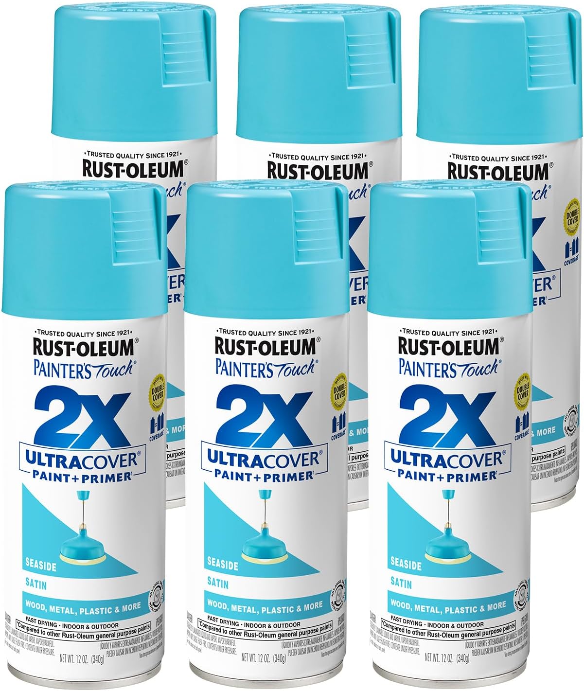Rust-Oleum Painter's Touch 2X Ultra Cover Spray Paint 6 Pack