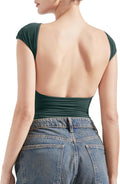 SUUKSESS Backless Sexy Going Out Top - Double Lined Y2K Tee Shoes