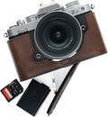 Handmade Genuine Leather Half Camera Case for Nikon Z fc - Vintage Fit