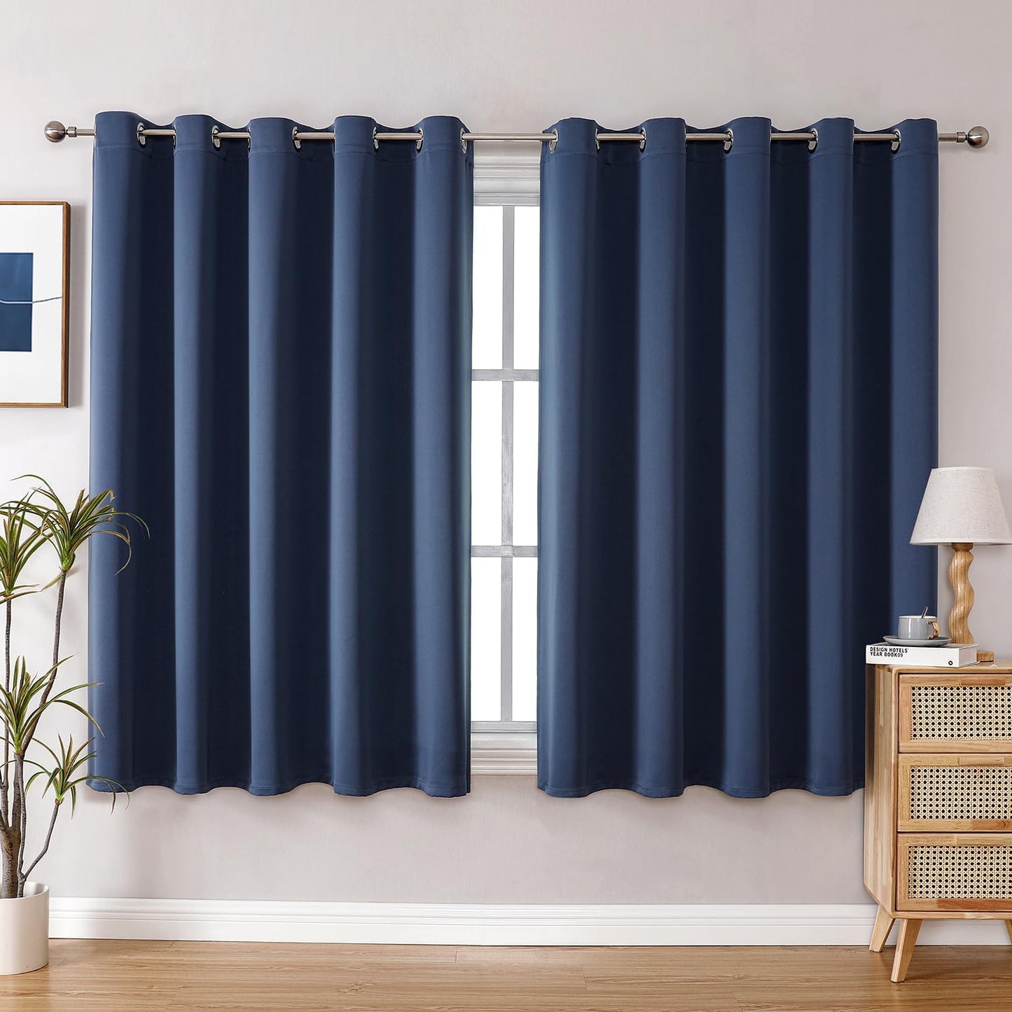 ChrisDowa Blackout Curtains for Bedroom - 70 in Wide Set