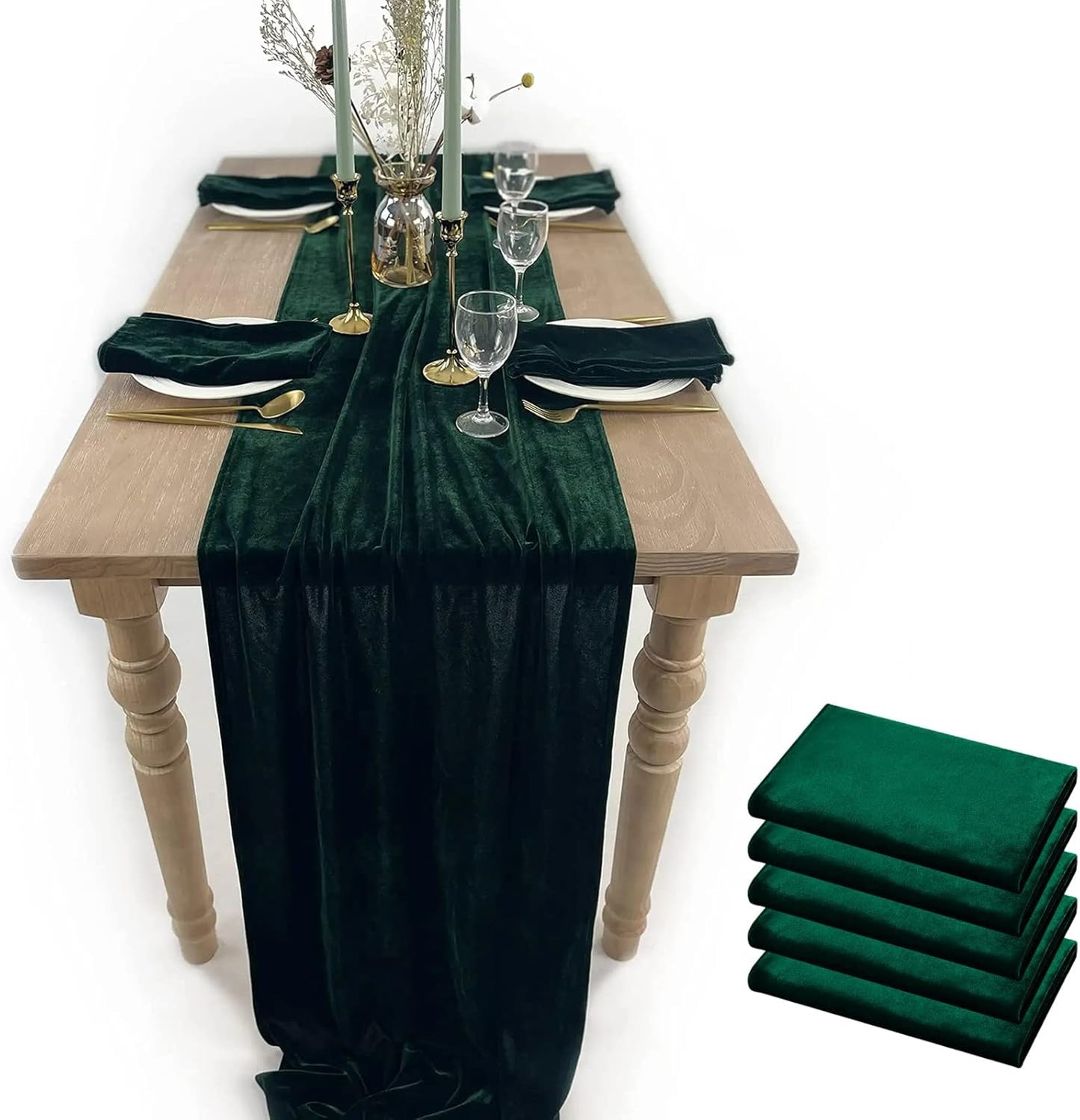 Luxurious Velvet Table Runner for Elegant Wedding Decor