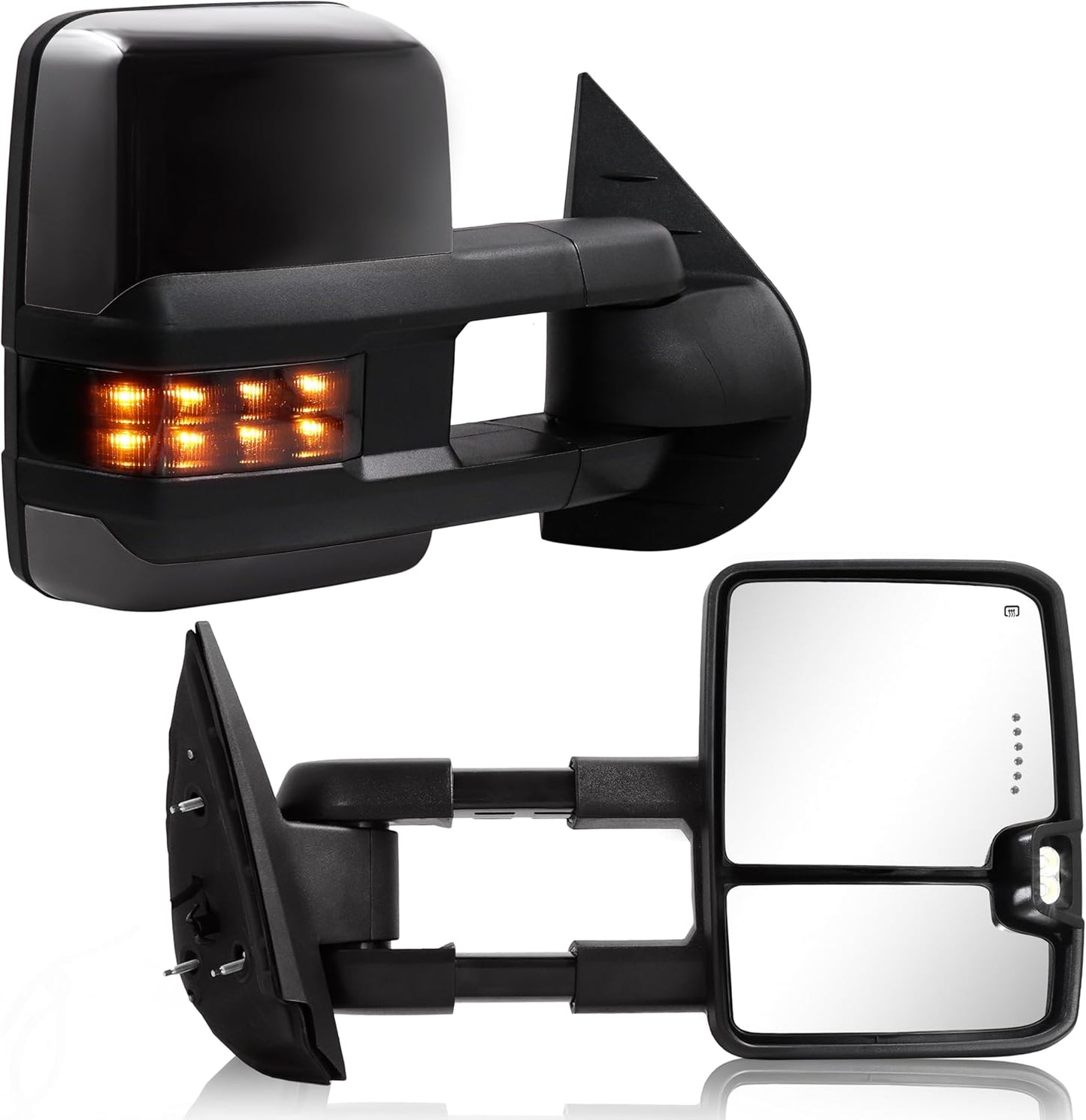 Towing Mirror for Silverado Sierra - Power Heated Extendable Pair