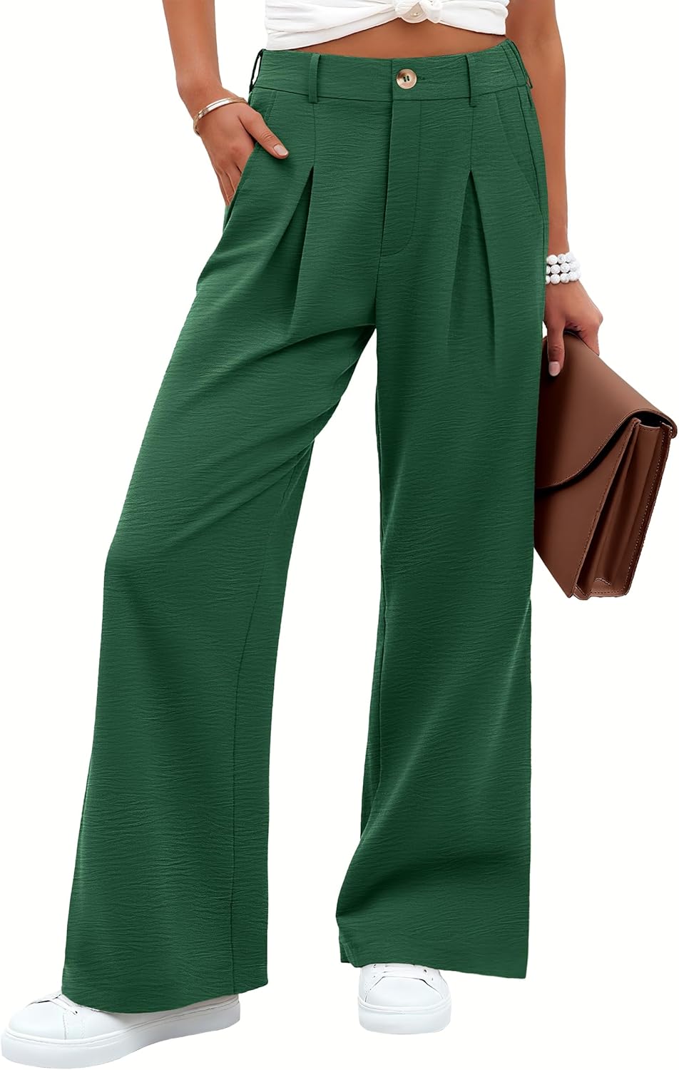 Wide Leg Dress Pants for Women - Chic Business Casual Trousers