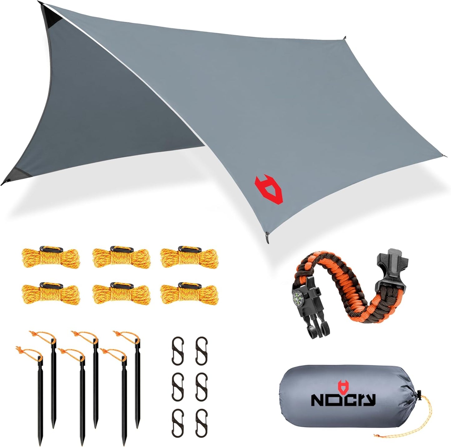 Rain Fly 12x10 Lightweight Camping Tarp for All Weather Needs