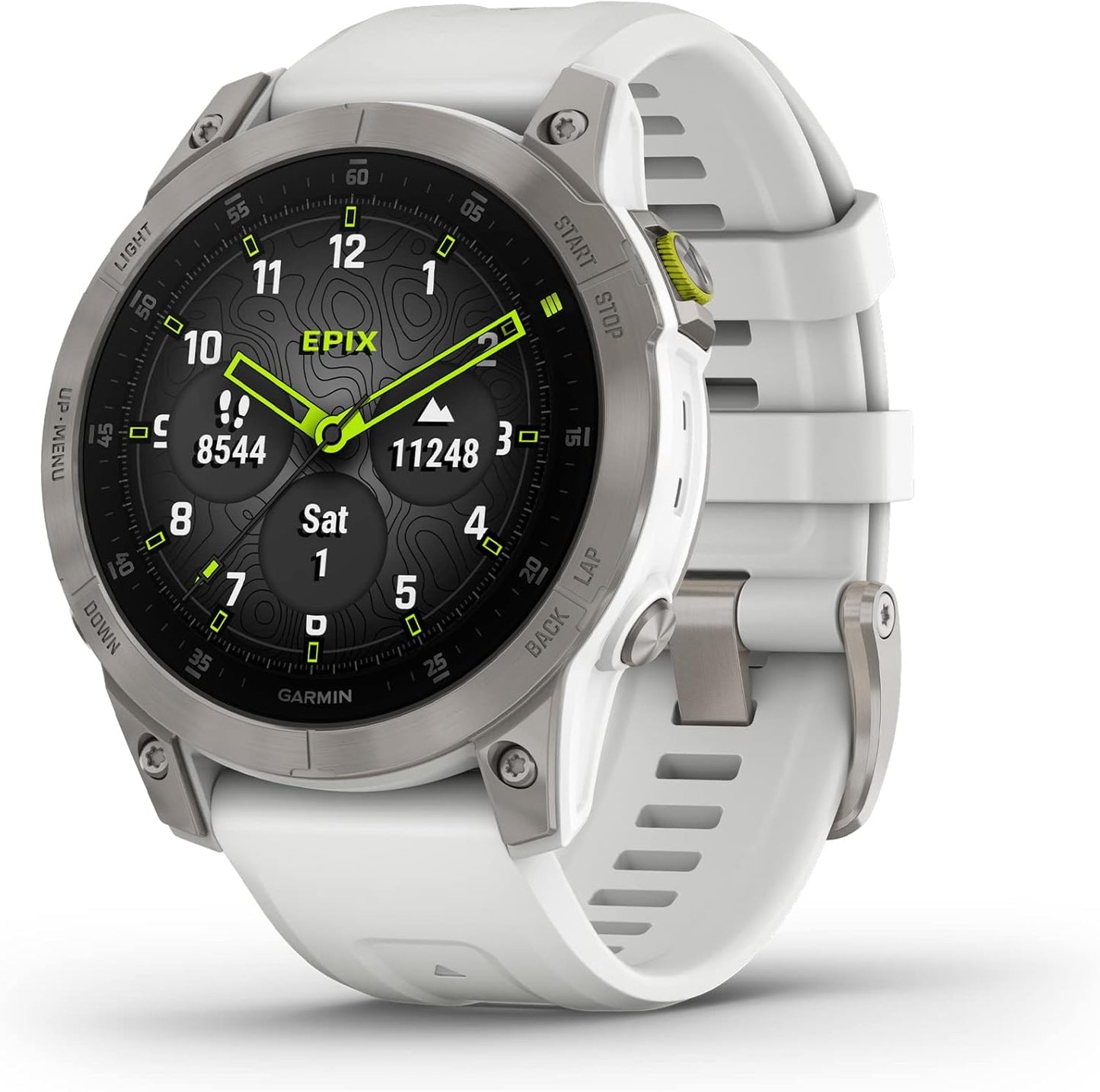 Garmin Epix Gen 2 Premium Active Smartwatch, 47 mm White Titanium