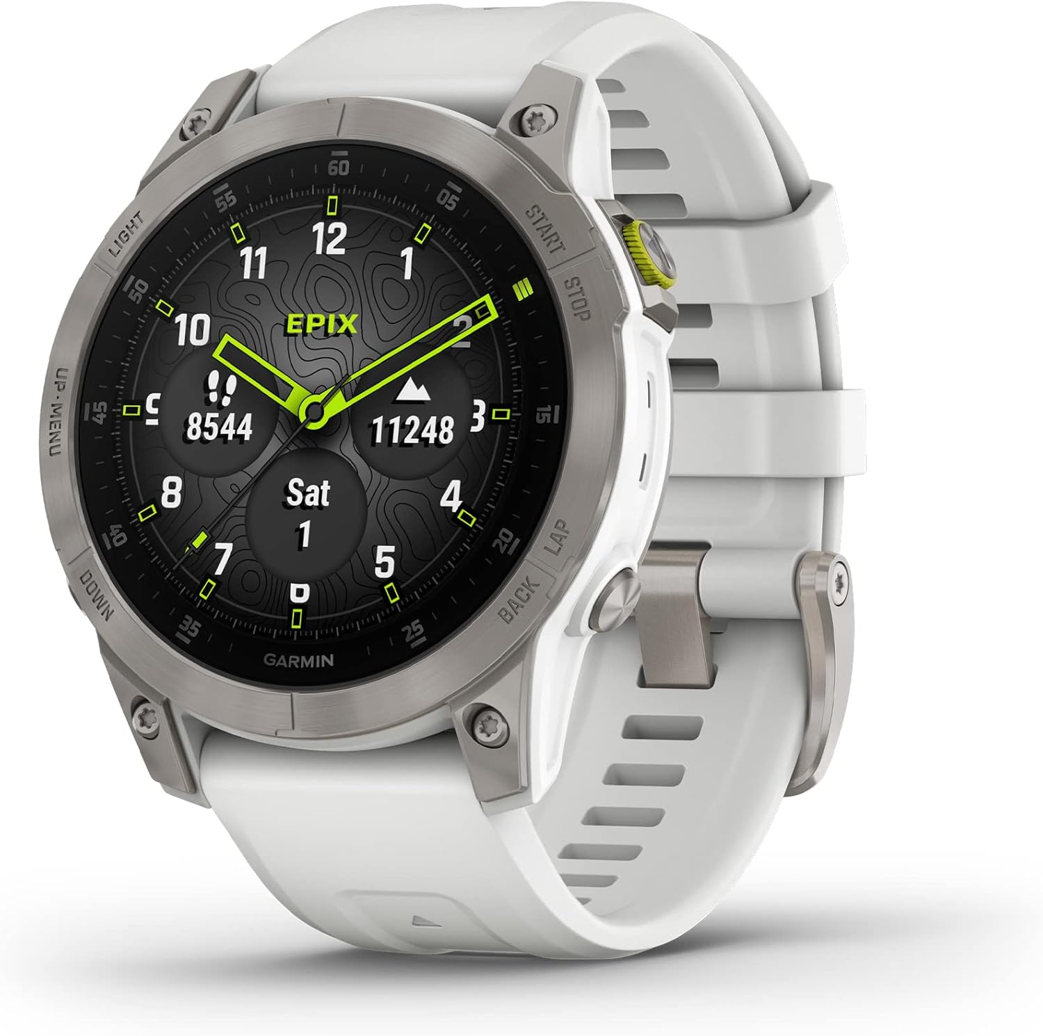 Garmin Epix Gen 2 Premium Active Smartwatch, 47 mm White Titanium