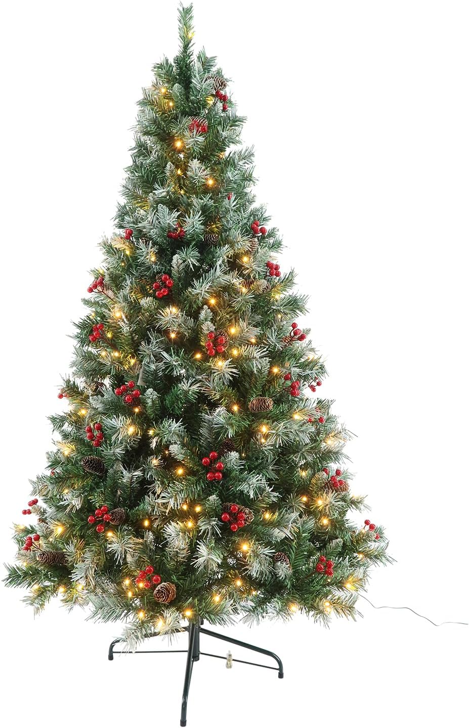 9ft Prelit Christmas Tree with 900 Warm Lights for Holiday Cheer