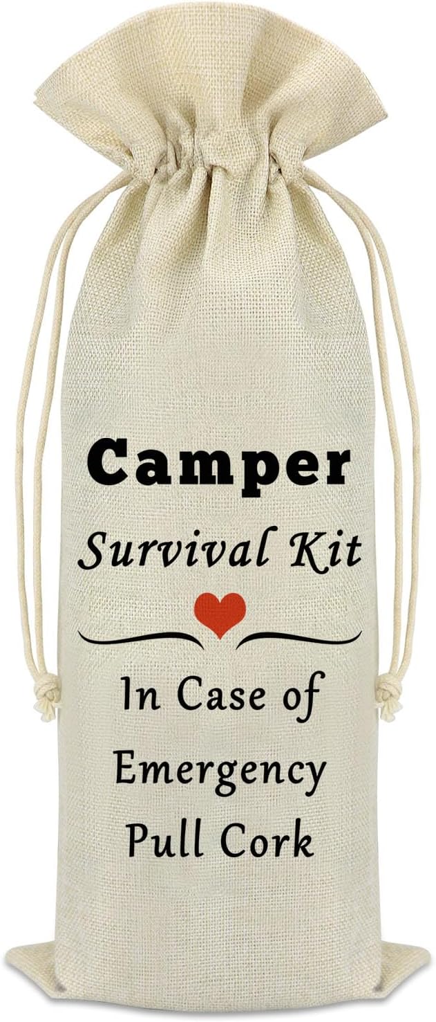 Camping Wine Bag for Camper Fun