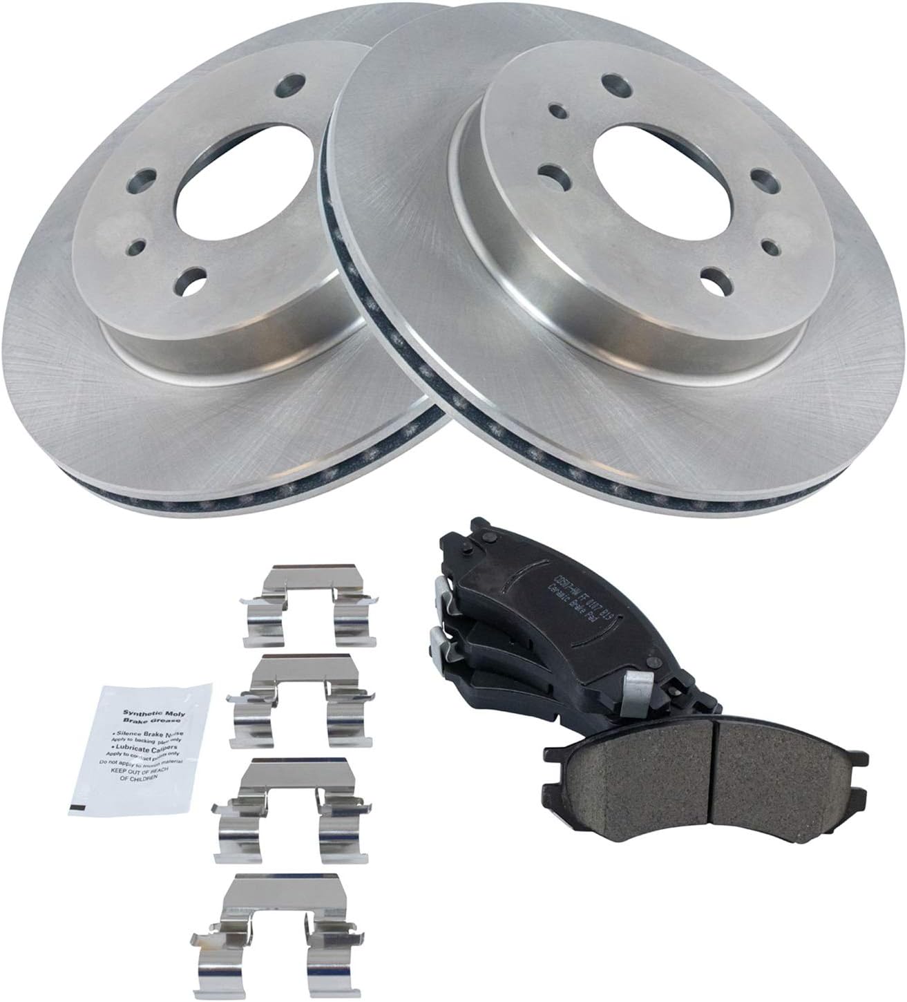 TRQ Front Brake Pad & Rotor Kit for Saturn SC SL SW Models