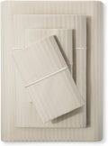 Feather & Stitch 500 TC Queen Damask Cotton Sheet Set - Hotel Soft