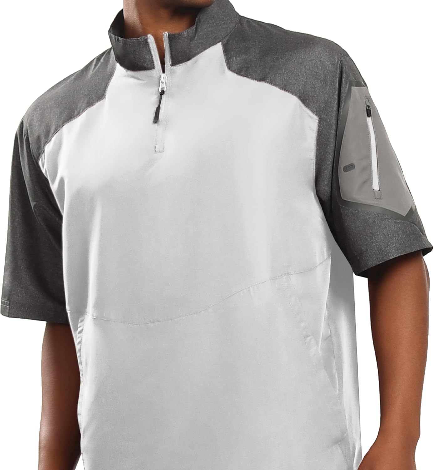 Holloway Raider Pullover Cage Jacket - Weather-Resistant Athletic Wear