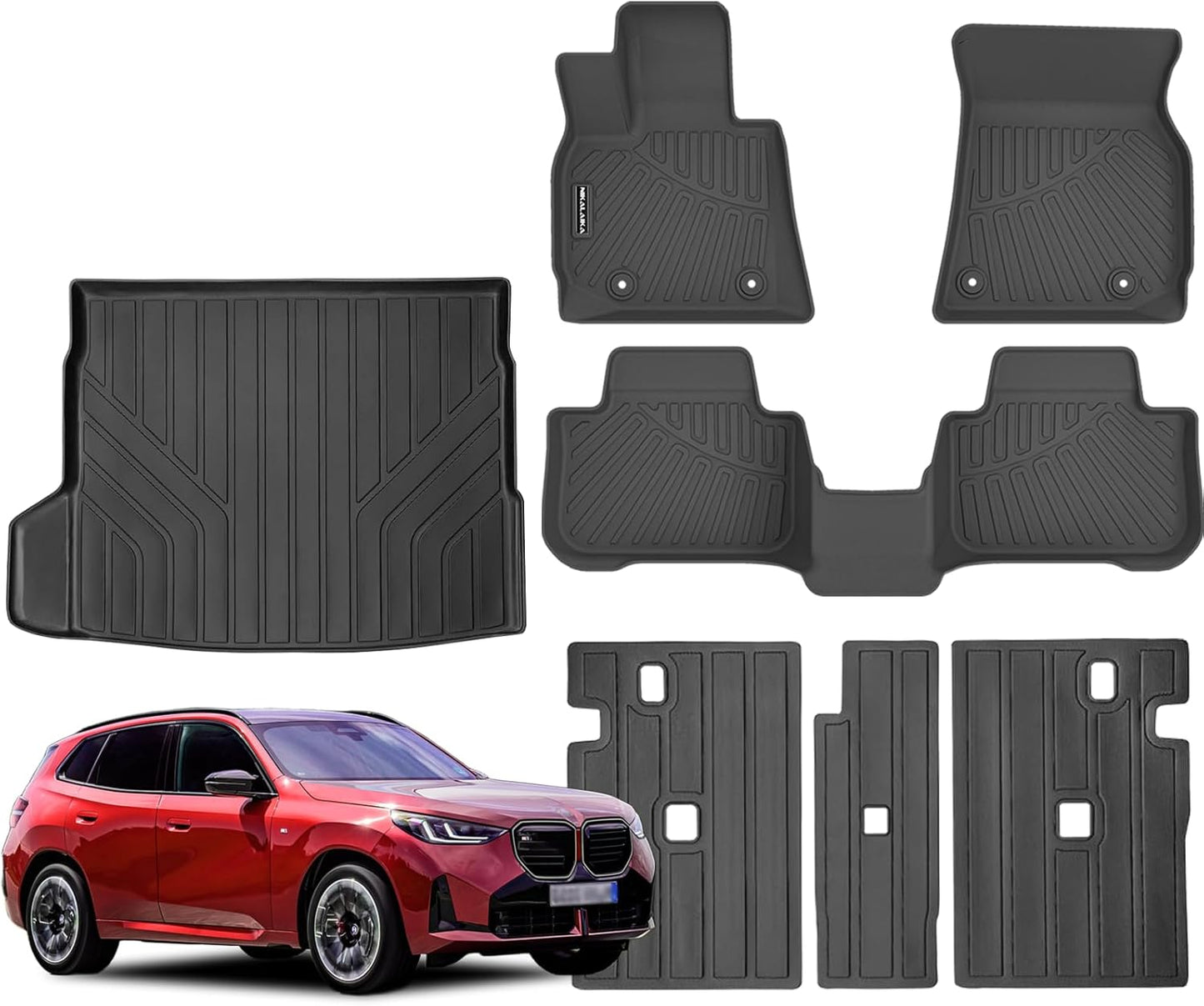 Floor Mats and Trunk Mat for 2025 2026 BMW X3 M50 xDrive