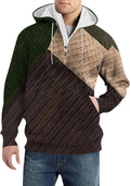 Knit Quarter Zip Hoodie with Pockets for Stylish Men